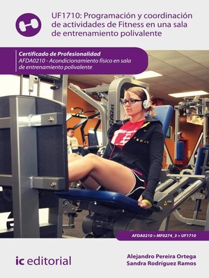 cover image of Programación y coordinación de actividades de fitness en una sala de entrenamiento polivalente. AFDA0210